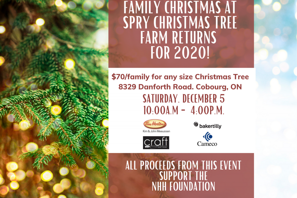 Family Christmas at Spry Christmas Tree Farm in Support of  NHH Returns with New Precautions